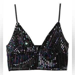 H&M Sequined Bustier